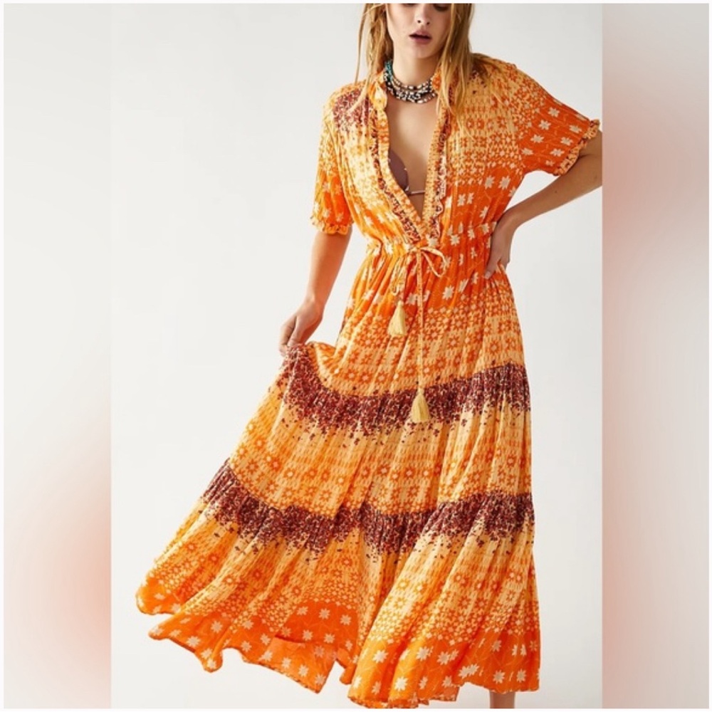 Free People Rare Feelings Maxi Dress Size Small